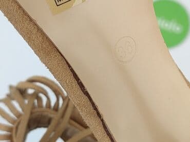 czarne sandały na obcasie allegro: Sandały damskie, 36 — 8