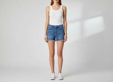 szorty ogrodniczki damskie: Clockhouse, Szorty damskie, rozmiar XS — 6