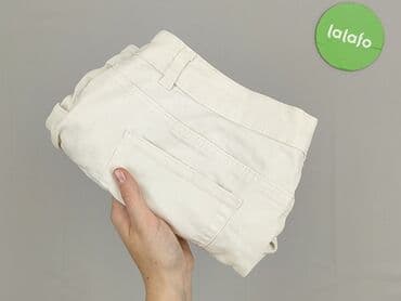 białe krótkie spodenki: Reserved, Szorty damskie, rozmiar L — 6