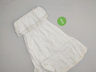 boho biała sukienka: Sukienka damska, rozmiar S — 3