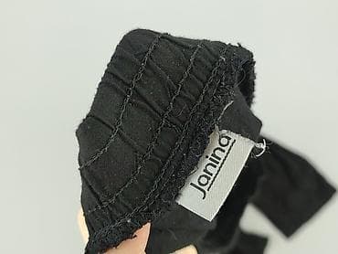 cos jeans: Czarne spodnie damskie Janina – luźny krój, lekkie i przewiewne. - — 4