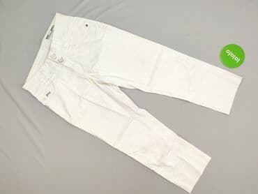 biale szerokie jeansy: Garcia, Spodnie materiałowe damskie, rozmiar S — 2