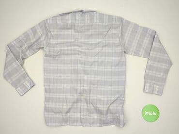 Kids' Clothes: Shirt 14 years, condition - Very good, pattern - Cell, color - Grey — 3