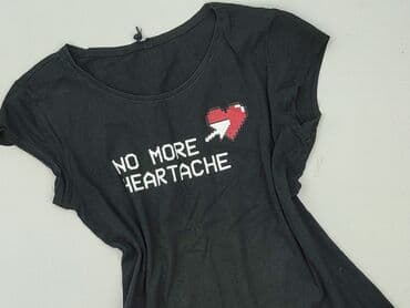 sinsay czarna koszulka: Sinsay, T-shirt damski, rozmiar M — 2