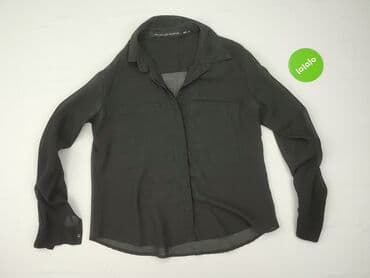 czarna koszula do niebieskiego garnituru: Black, Koszula damska, rozmiar S — 3