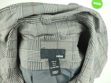srebrny top h m: H&M, Płaszcz damski, rozmiar S — 4