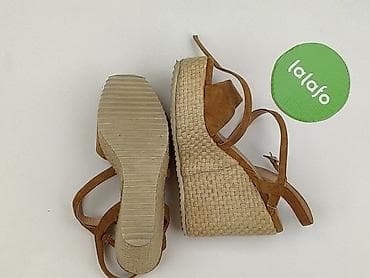 buty na koturnie: Sandały damskie, rozmiar 35 — 4