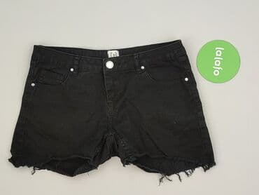 czarne krótkie spodenki z dziurami: Szorty damskie, rozmiar S — 2
