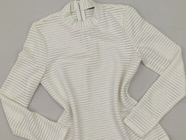 biała bluzka w czarne paski: Women's blouse, size S — 2