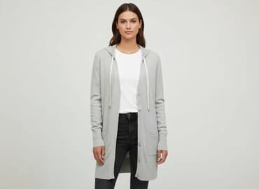 długi sweter sukienki: Janina, Kardigan damski, rozmiar S — 7