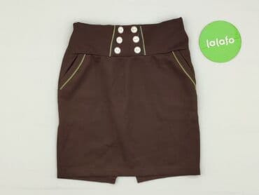 czarne spodnie woskowane z wysokim stanem: Skirt, 8 years, 122-128 cm, condition - Perfect — 2