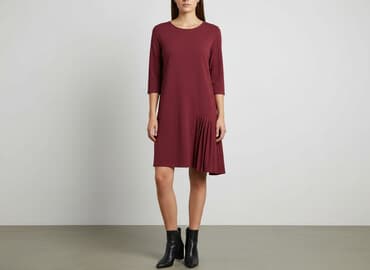 dopasowana sukienki z marszczeniem: Sukienka damska, rozmiar L — 1