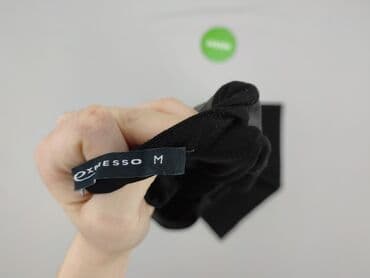 czarna sukienka ze srebrnymi wstawkami: Expresso, Sukienka damska, rozmiar M — 4