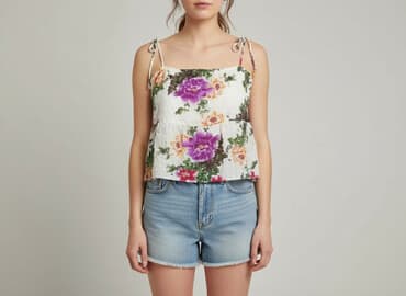 koszulki na ramiączkach plus size: Top damski, rozmiar M — 6