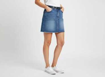 spódnice jeansowe z rozporkiem: Topshop Moto, Spódnica damska, rozmiar M — 1