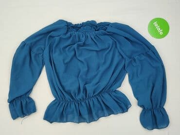 srebrne sukienki na imprezę: Women's blouse, size S (EU 36) — 5
