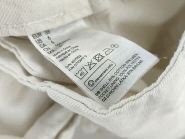 biale buty skarpetkowe: H&M, Spodnie materiałowe damskie, rozmiar M — 5