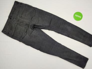 srebrne legginsy: Jeansy damskie, M — 3