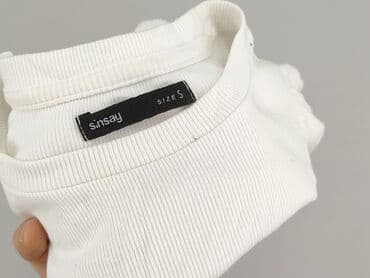 biale legginsy sinsay: Sinsay, Top damski, rozmiar S — 4