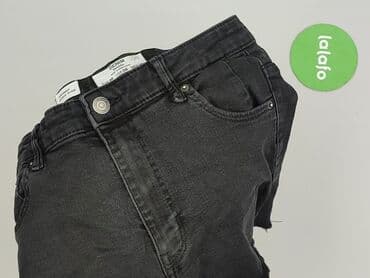 spodenki jeansowe z wysokim stanem pull and bear: Bershka, Szorty damskie, rozmiar M — 5