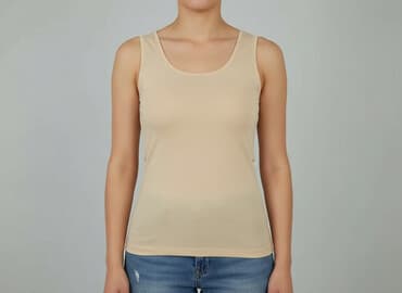 t shirty beżowe: Top damski, rozmiar L — 5