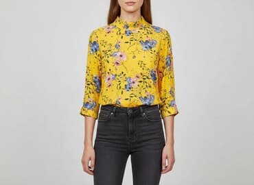 jaka bluzka do rozkloszowanej spódnicy: Gina Tricot, Bluzka damska, rozmiar XS — 1