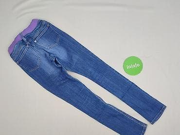 kurtki drill: Spodnie jeansowe, H&M, 8 lat, 128, stan - Bardzo dobry — 3