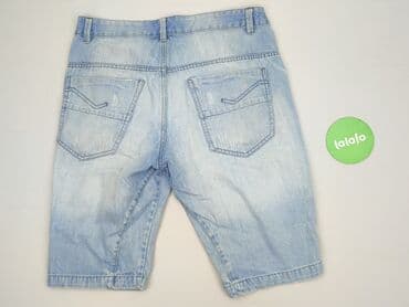 przecierane jeansy: Wam Denim, Szorty dla mężczyzn, rozmiar M — 3