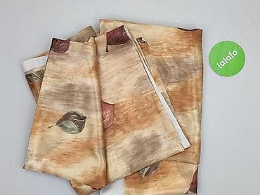 obrus 200x150: Zasłony dekoracyjne w liście – komplet 2 szt. - Materiał: tkanina — 3