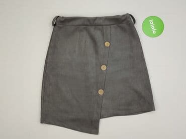 spódniczka zamszowa z guzikami: Styled In Italy, Spódnica damska, rozmiar M — 2