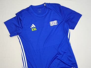 sweter z krótkim rękawem h m: Adidas, T-shirt sportowy dla mężczyzn, XL — 1