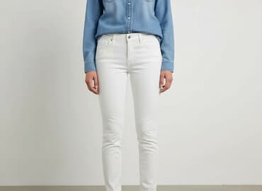 białe spodnie hello kitty: Hello Miss, Jeansy damskie, rozmiar S — 1