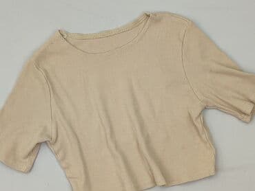 bluzki prążkowane białe: Top damski, rozmiar One size — 1