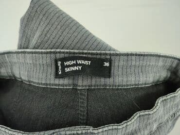 woskowane jeansy z wysokim stanem: Sinsay, Jeansy damskie, rozmiar S — 4