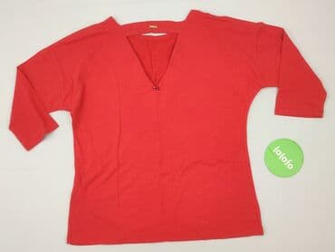 bluzki damskie czerwona eleganckie: Bluzka damska, rozmiar L — 3