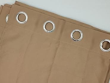 Dekoracje do domu: Zasłona na przelotkach – beżowa - Typ: zasłona gotowa na karnisz — 1