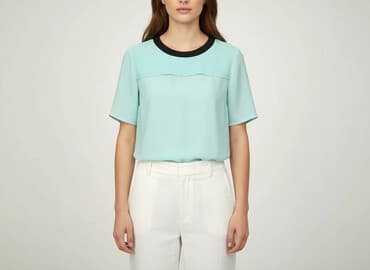 bluzka kolor miętowy: BCBGMAXAZRIA, Women's blouse, size XS — 1