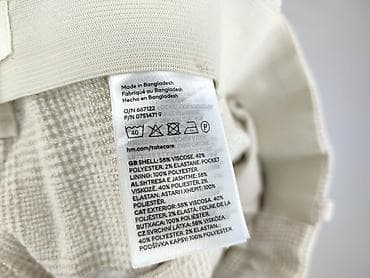 biala bluzka hm: H&M, Spodnie materiałowe damskie, rozmiar 2XS — 5