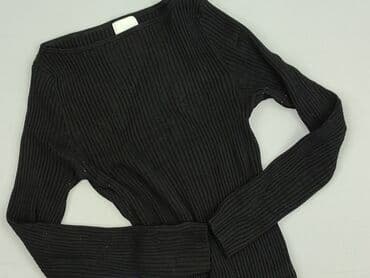 sukienki prążkowana czarna: H&M, Sukienka damska, rozmiar M — 1