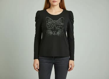 bluzki z cyrkoniami allegro: Bluzka damska, rozmiar L — 5