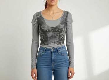 wojan bez koszulki: Moodo, Top damski, rozmiar S — 6