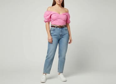 sinsay bluzki z krótkim rękawem: Sinsay, Top damski, rozmiar XL — 6