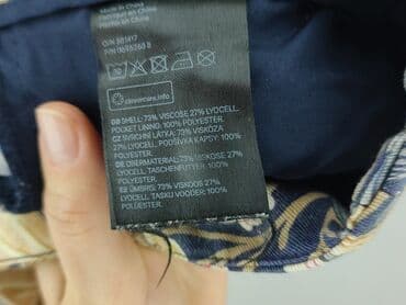 legginsy damskie kwiaty: Spodnie materiałowe damskie, rozmiar S — 4