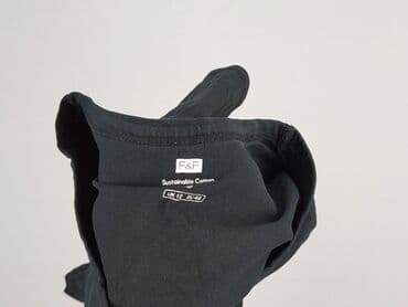 czarne t shirty damskie w serek: F&F, T-shirt damski, rozmiar L — 5