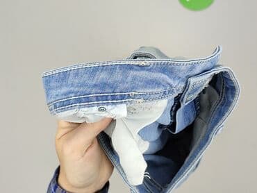 szerokie spodenki jeansowe damskie: Skinny, Jeansy damskie, rozmiar L — 4