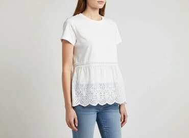 koszula damska z gumką na dole: Women's blouse, size S — 1