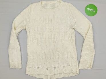 sweter z dekoltem v: Sweter damski, S — 2