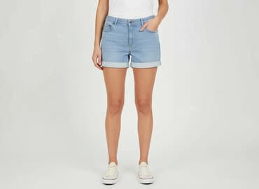 krótkie spodenki damskie jeansowe allegro: Szorty damskie, rozmiar L — 1