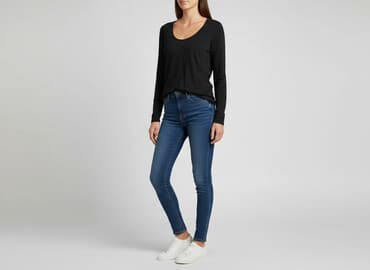 eleganckie bluzki czarne: Bluzka damska, rozmiar S — 5