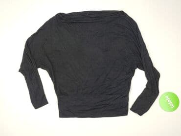 czarne eleganckie bluzki plus size: Women's blouse, size L (EU 40) — 2
